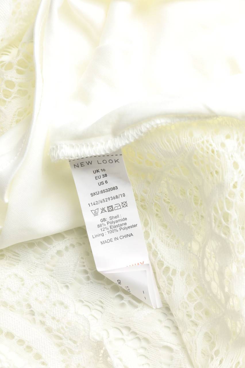 Carou NEW LOOK Kurzarm-Bluse Aus Spitze