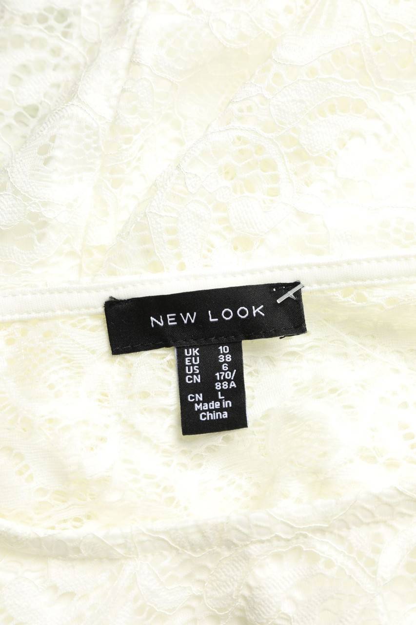 Carou NEW LOOK Kurzarm-Bluse Aus Spitze