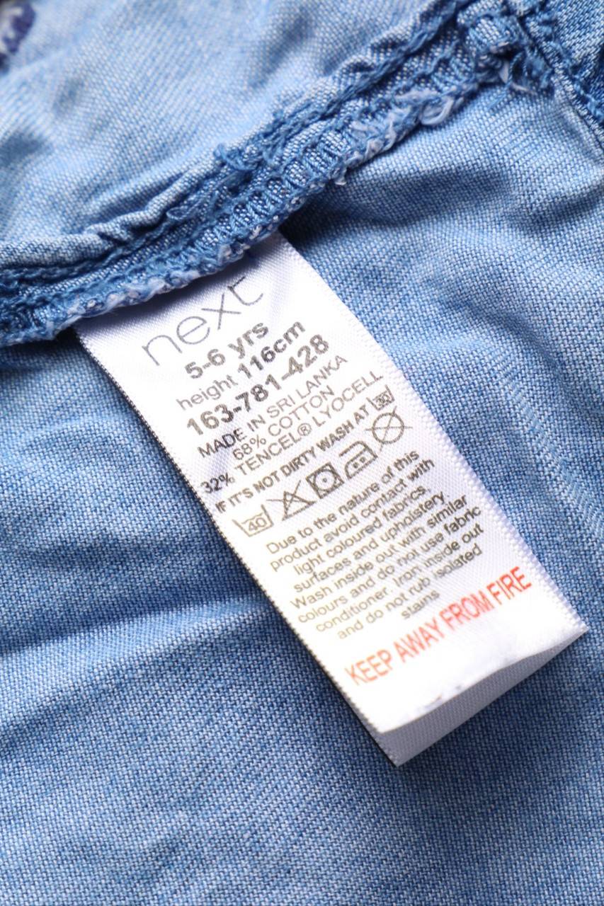 Carou Next Denim-Kleid Mit Stickereien