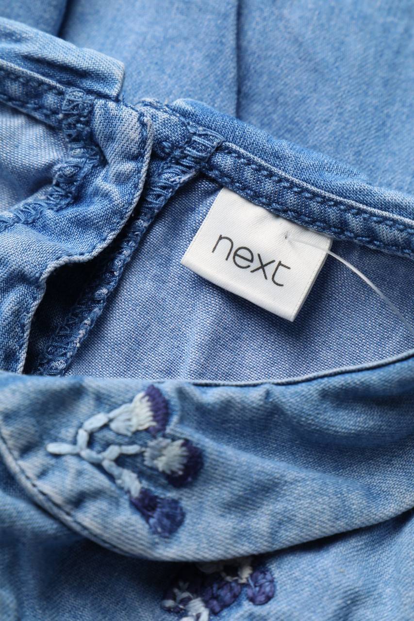 Carou Next Denim-Kleid Mit Stickereien