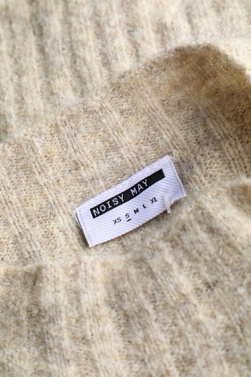 Carou Noisy May Muster-Strick-Pullover Mit Wolle