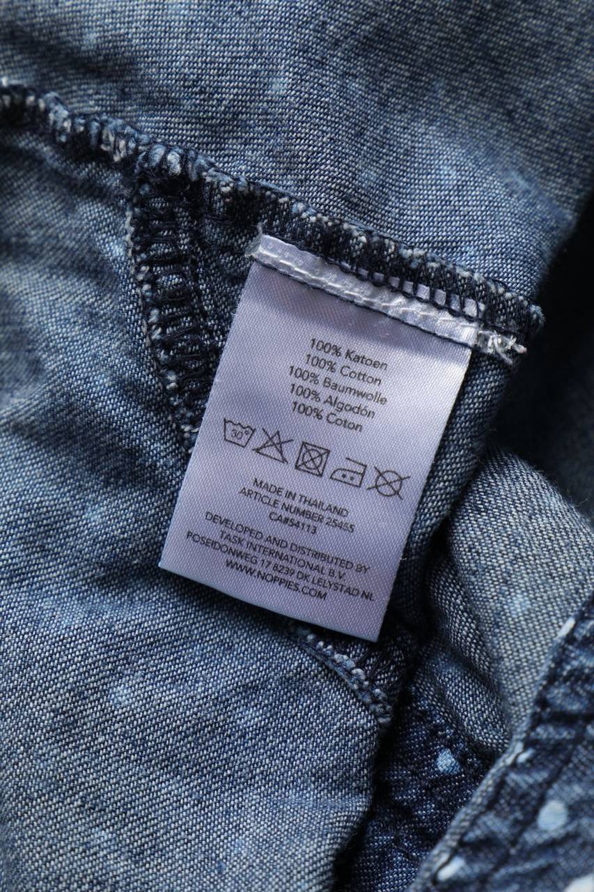 Carou Noppies Denim-Kleid Mit Punkten