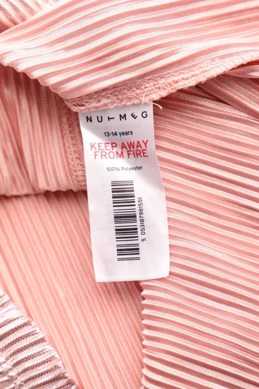 Carou NUTMEG Plissee-T-Shirt Mit Metallic-Effekt