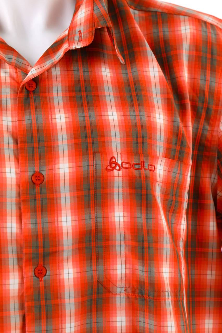 Carou Odlo Kurzarm-Hemd Mit Karo-Muster