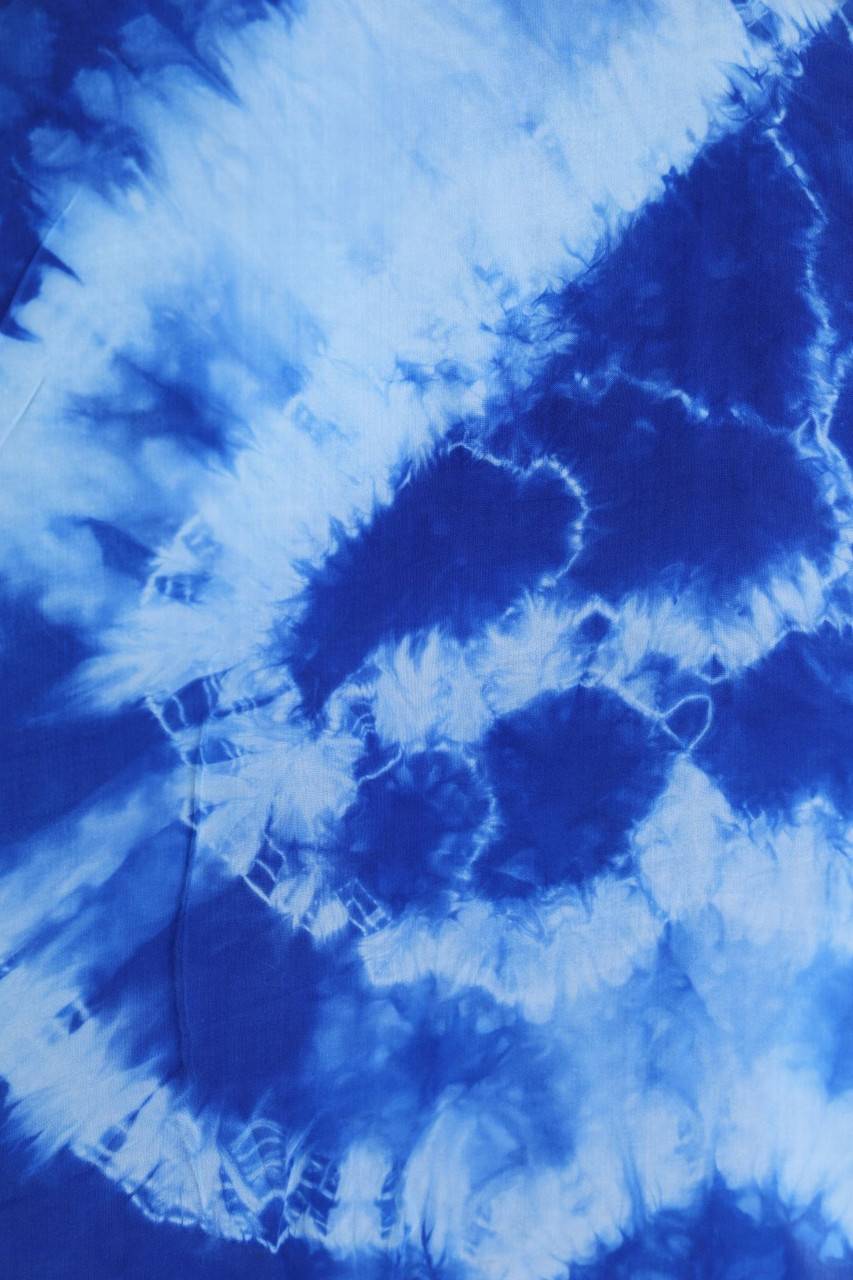 Carou Ohne Label Batik-Kurzarm-Bluse