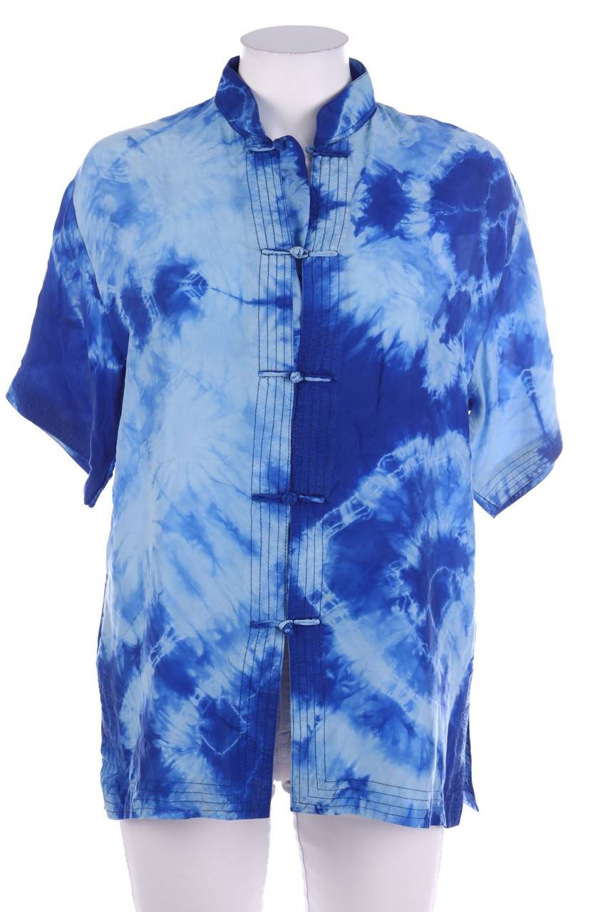 Carou Ohne Label Batik-Kurzarm-Bluse