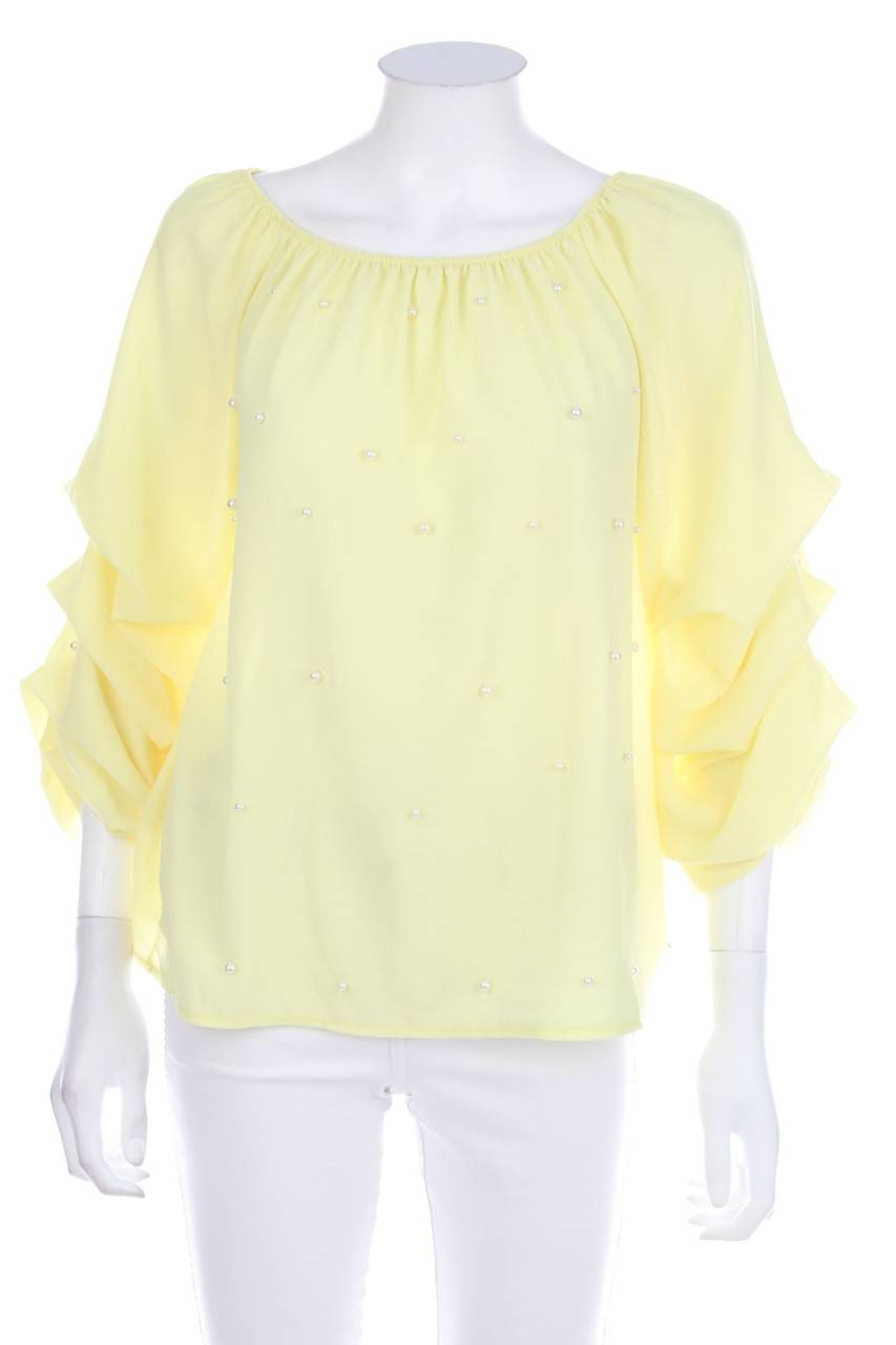 Carou Ohne Label Bluse mit 3/4-Ärmel mit Perlen