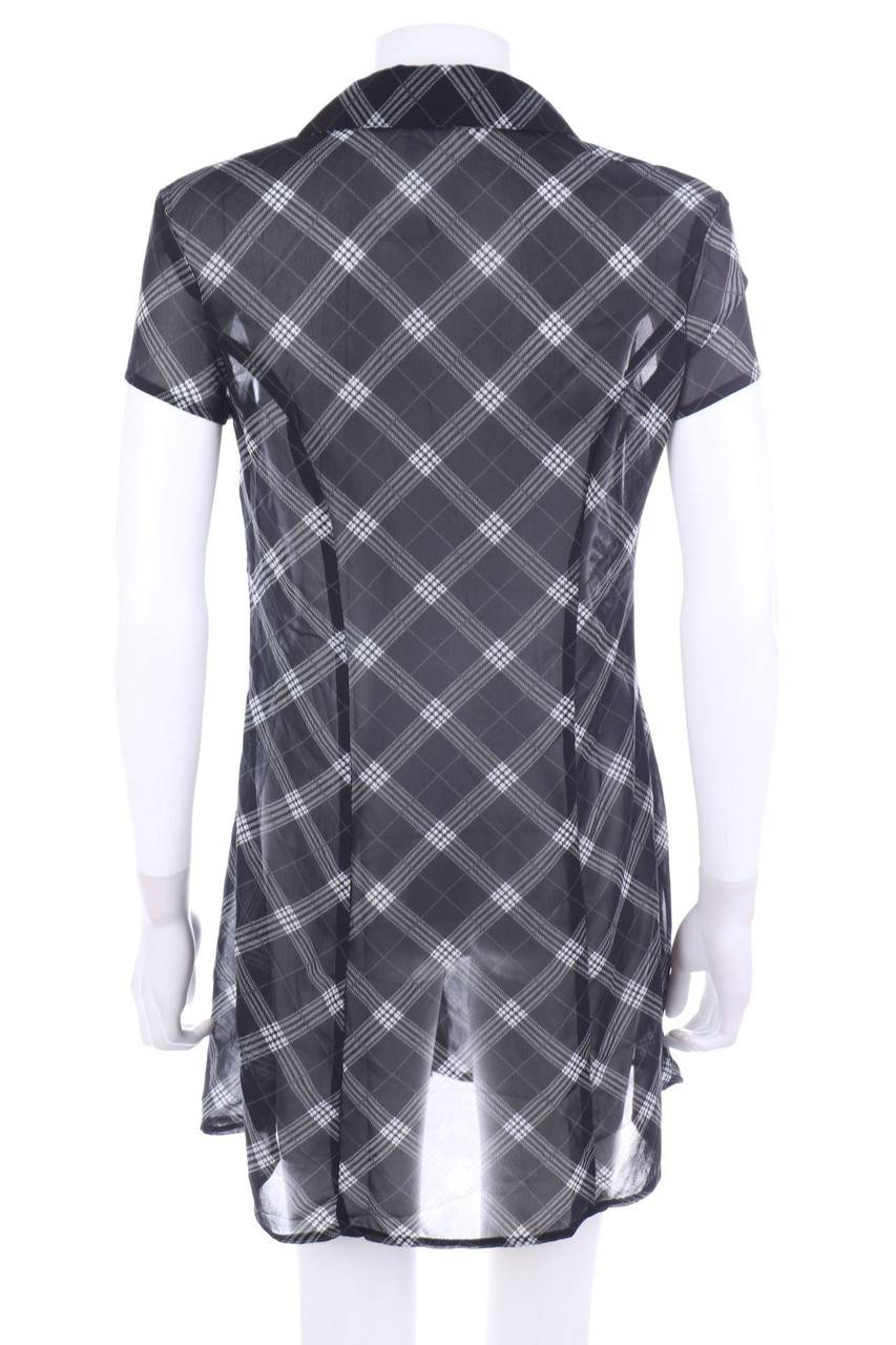 Carou Ohne Label Blusenkleid Mit Karo-Muster