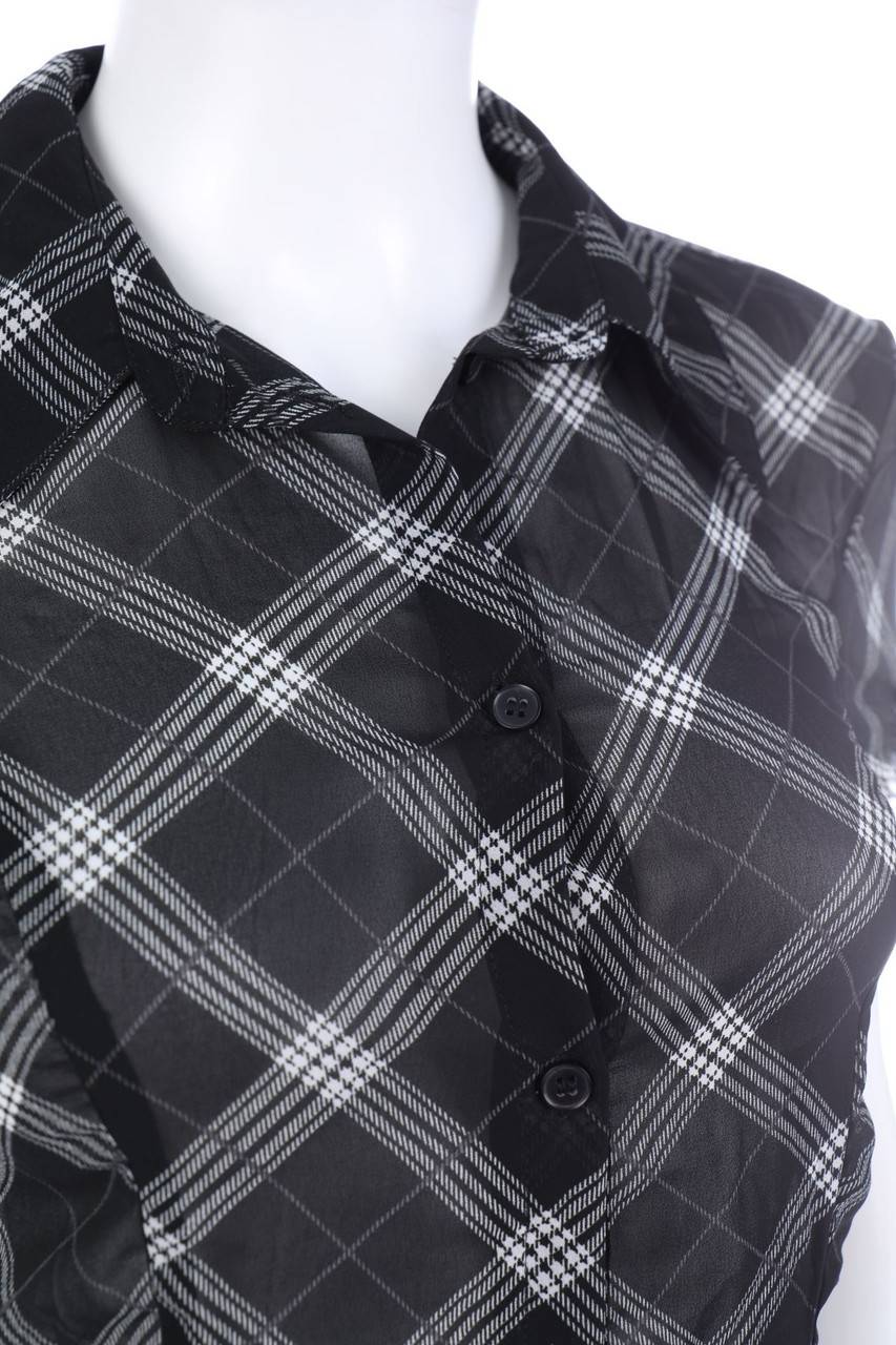 Carou Ohne Label Blusenkleid Mit Karo-Muster