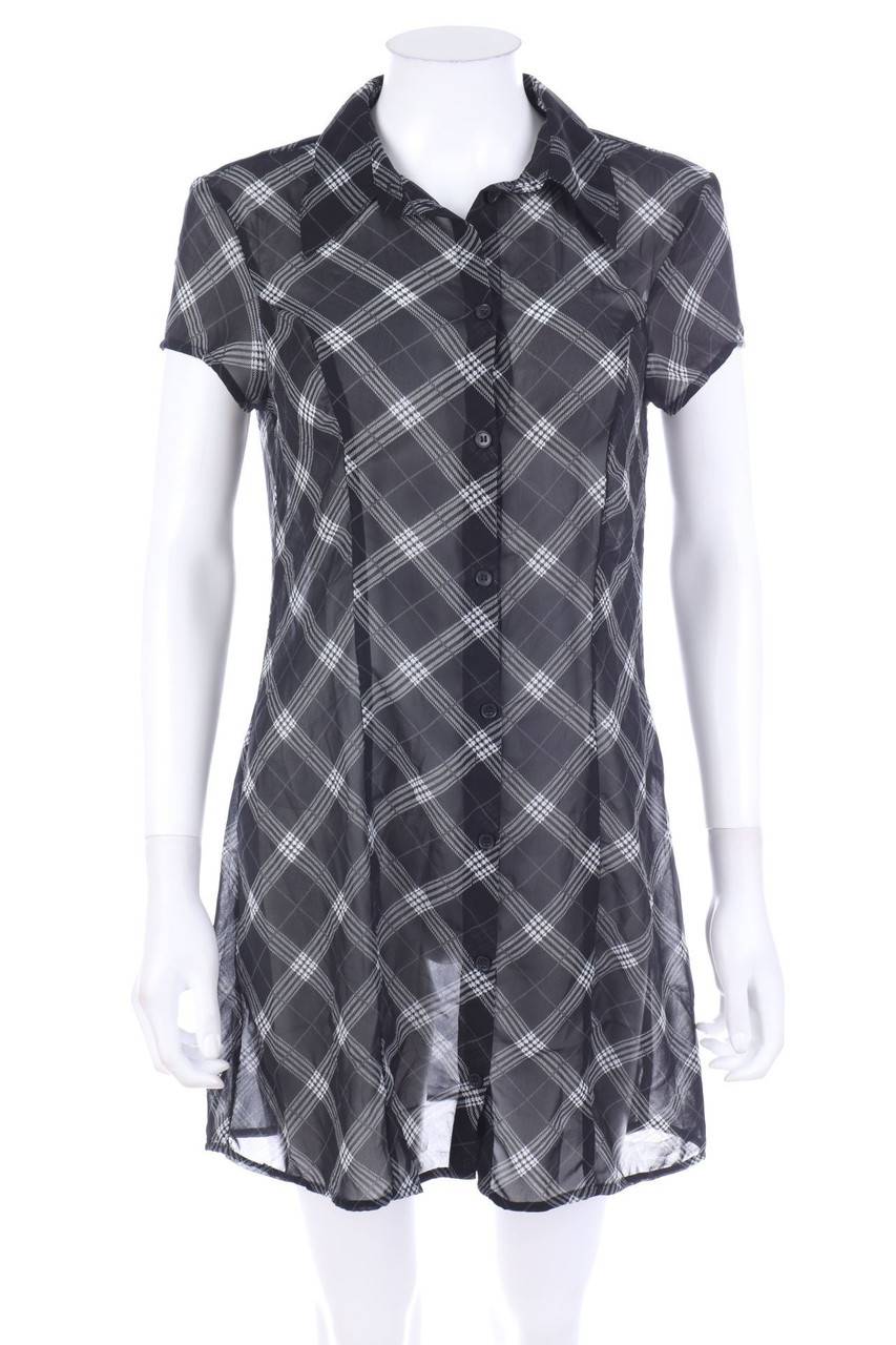 Carou Ohne Label Blusenkleid mit Karo-Muster