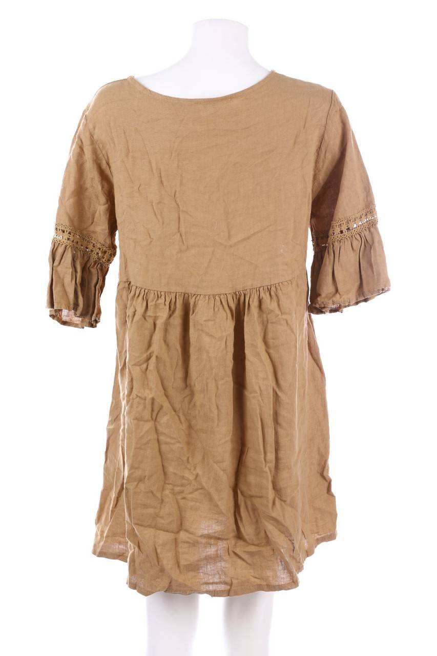 Carou Ohne Label Boho-Kleid Mit Spitzen-Einsatz