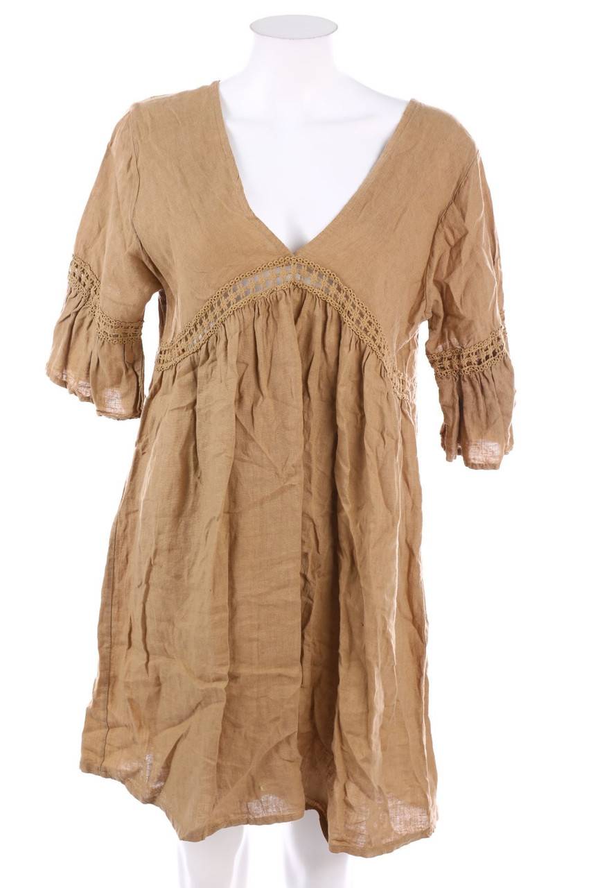 Carou Ohne Label Boho-Kleid mit Spitzen-Einsatz