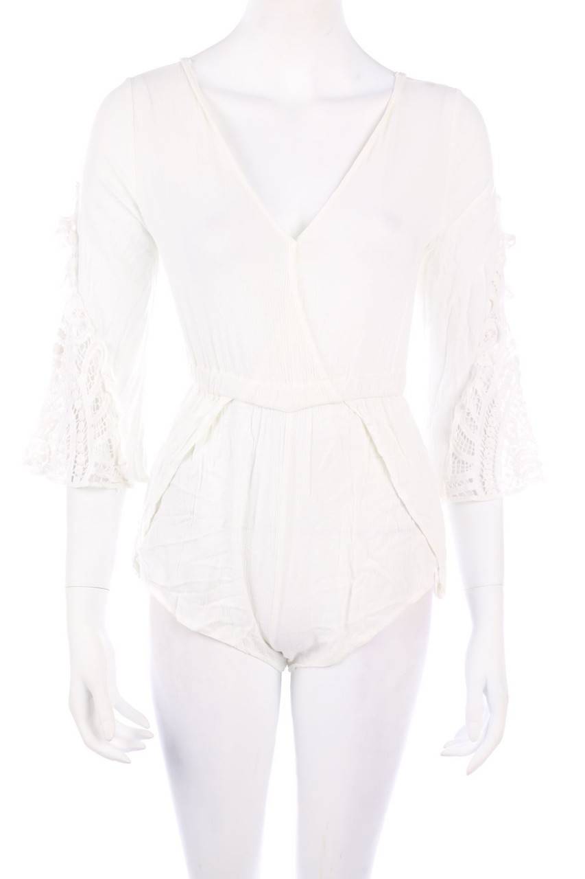 Carou Ohne Label Boho-Playsuit mit Spitze