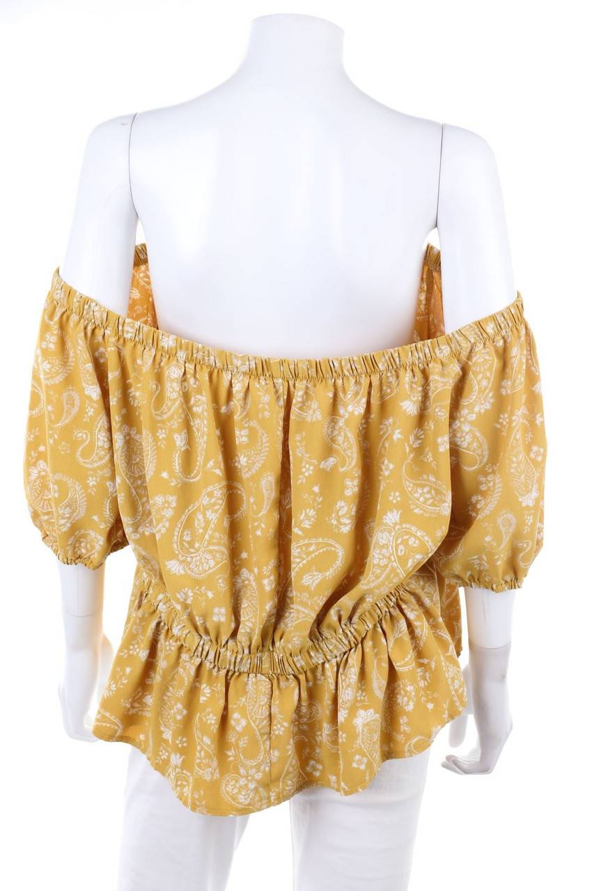 Carou Ohne Label Carmen-Bluse Mit Floralem Muster