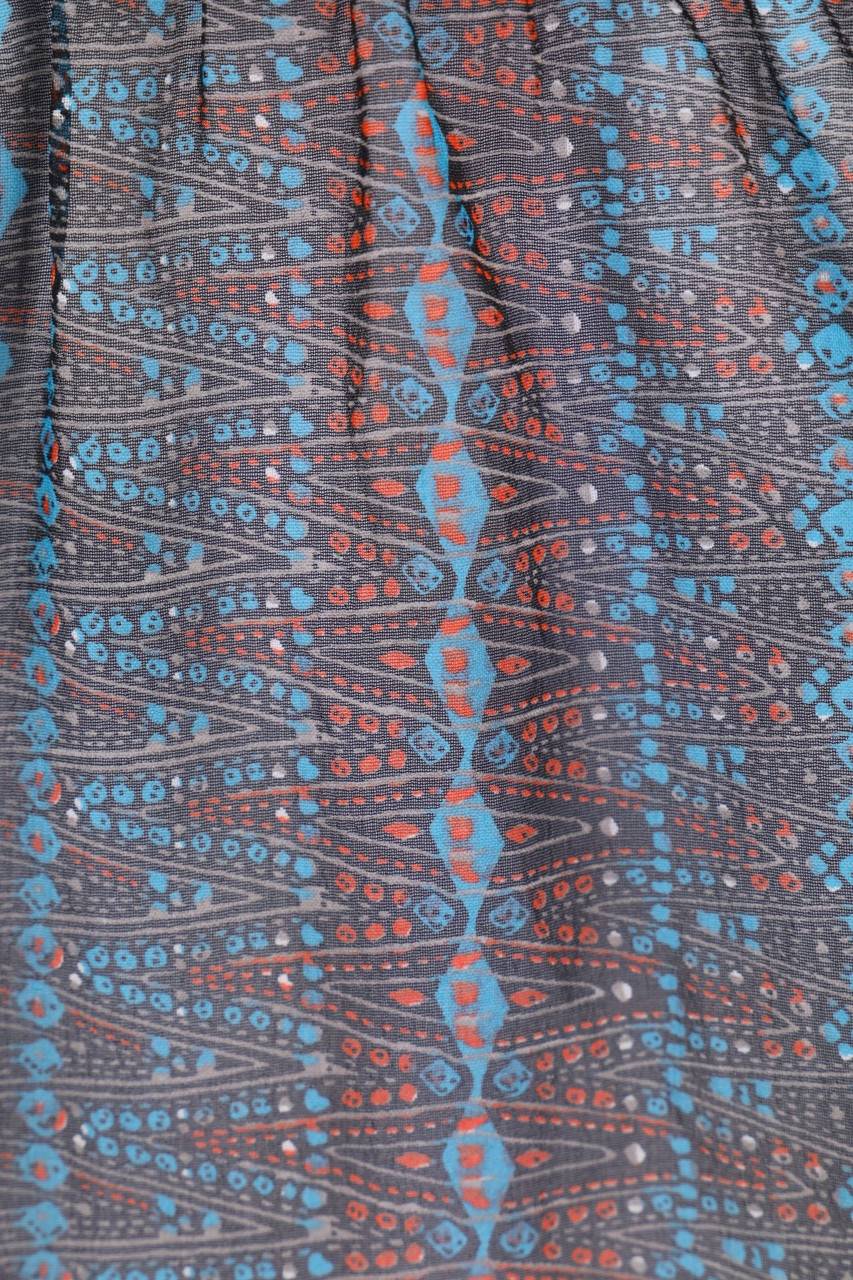 Carou Ohne Label Carmen-Bluse Mit Geo-Print