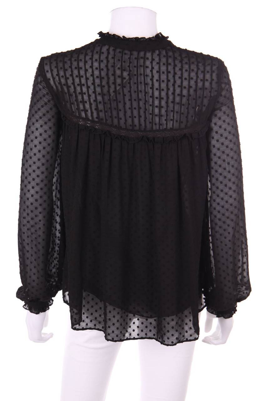 Carou Ohne Label Chiffon-Bluse Mit Rüschen