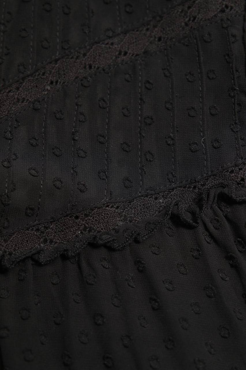 Carou Ohne Label Chiffon-Bluse Mit Rüschen