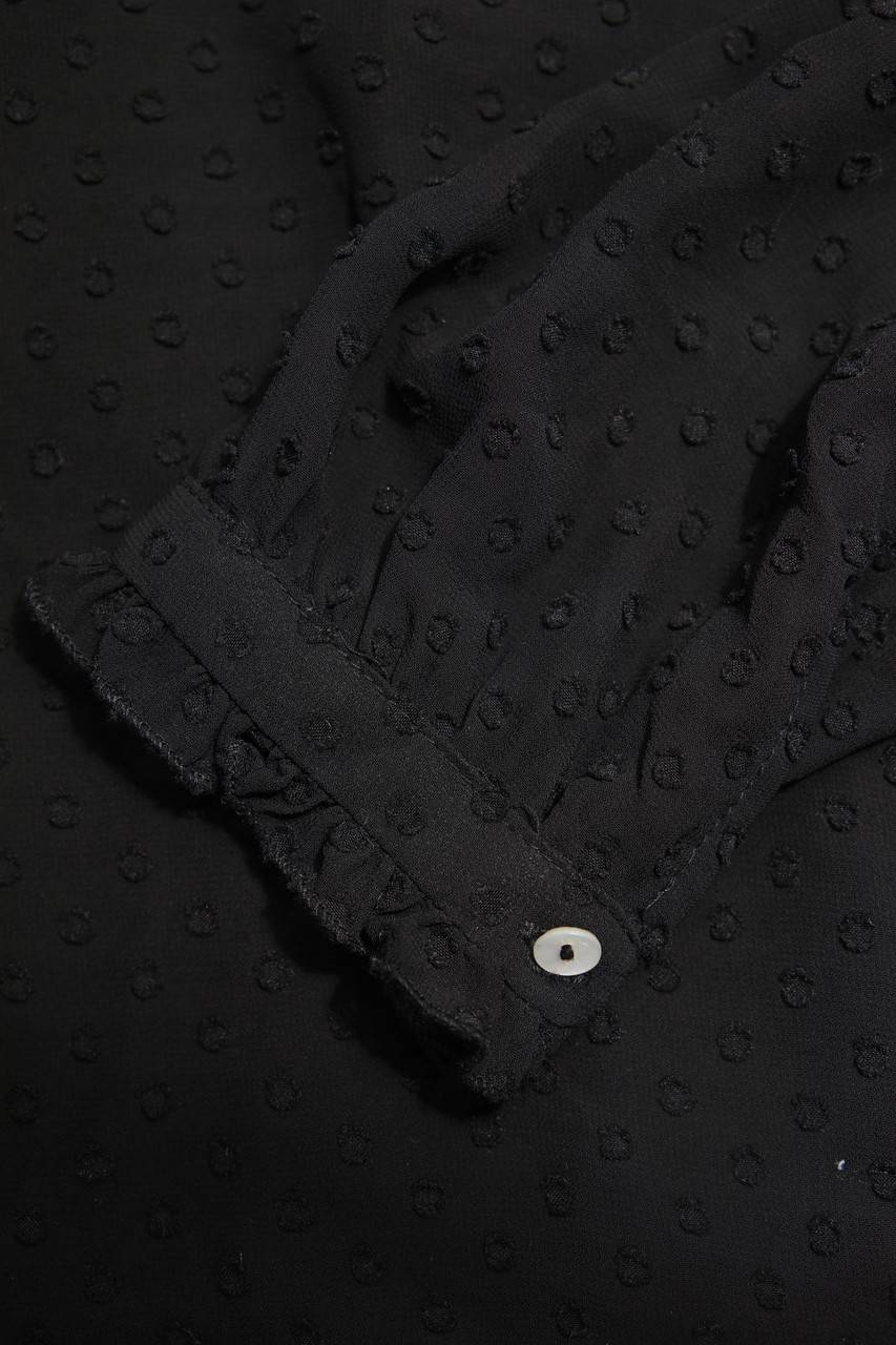 Carou Ohne Label Chiffon-Bluse Mit Rüschen