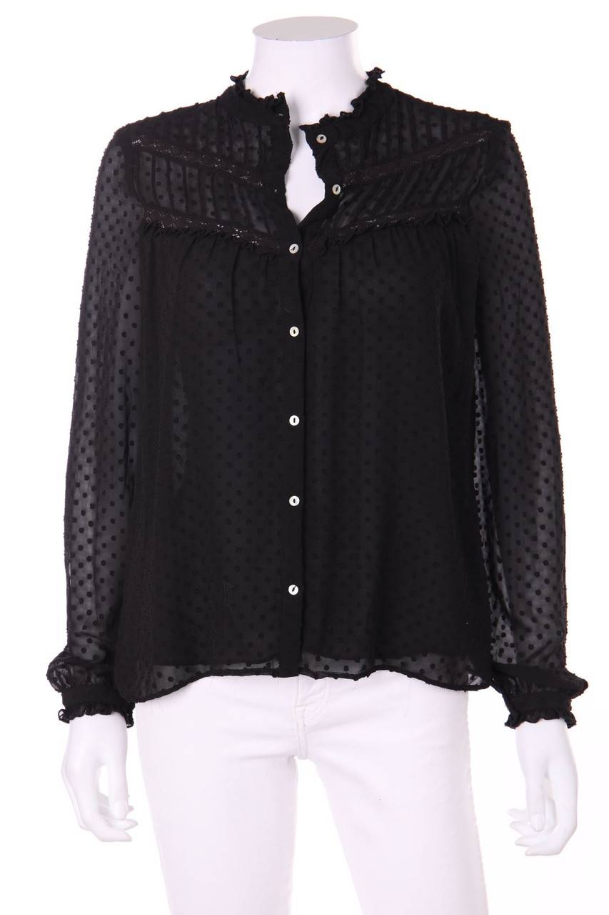 Carou Ohne Label Chiffon-Bluse mit Rüschen