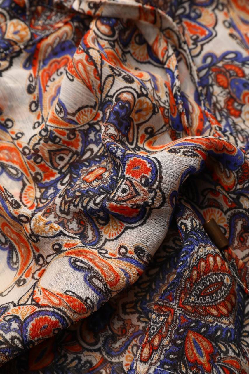 Carou Ohne Label Chiffon-Shorts Mit Paisley-Print