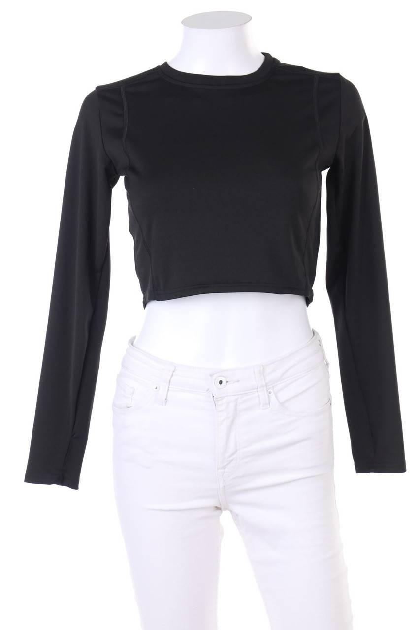 Carou Ohne Label Cropped-Longsleeve-Shirt