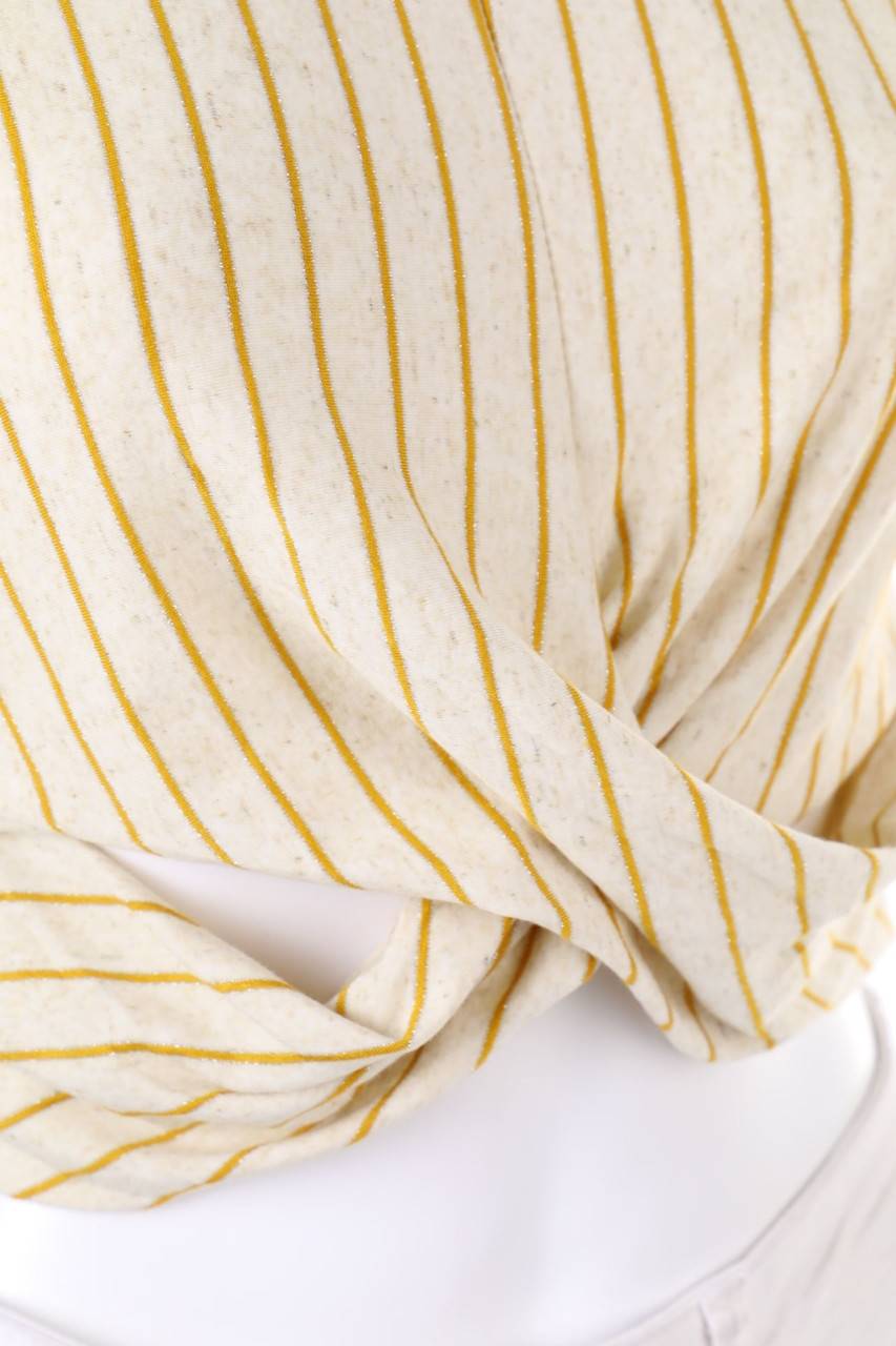 Carou Ohne Label Cropped-Shirt Mit Streifen