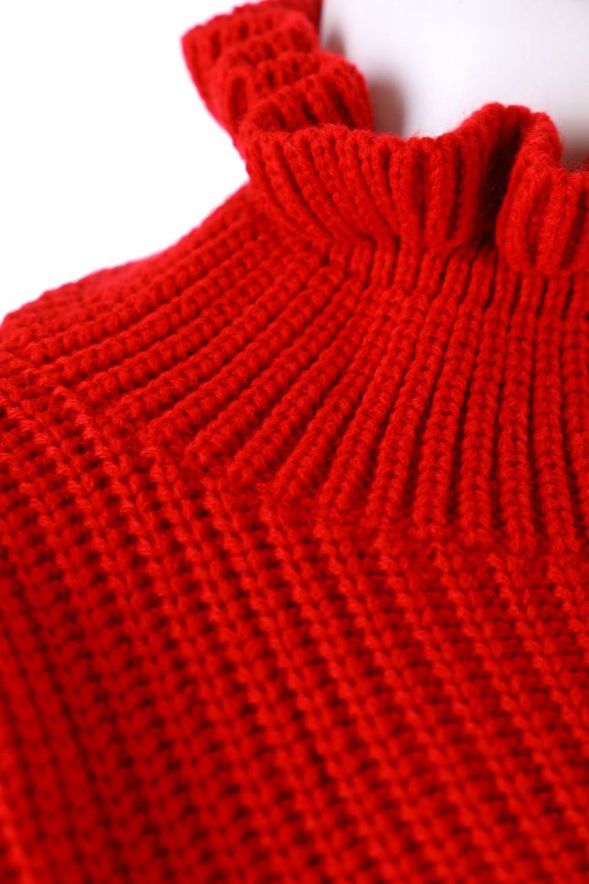 Carou Ohne Label Cropped-Strick-Pullover