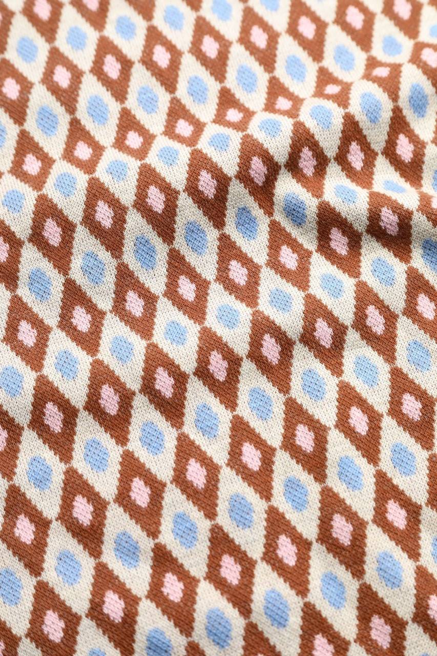 Carou Ohne Label Cropped-Sweatshirt Mit Geo-Print