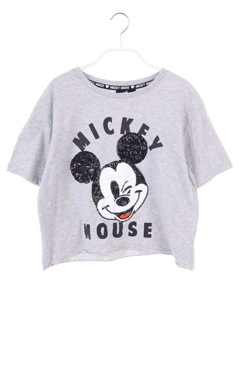 Carou Ohne Label Cropped-T-Shirt mit Pailletten