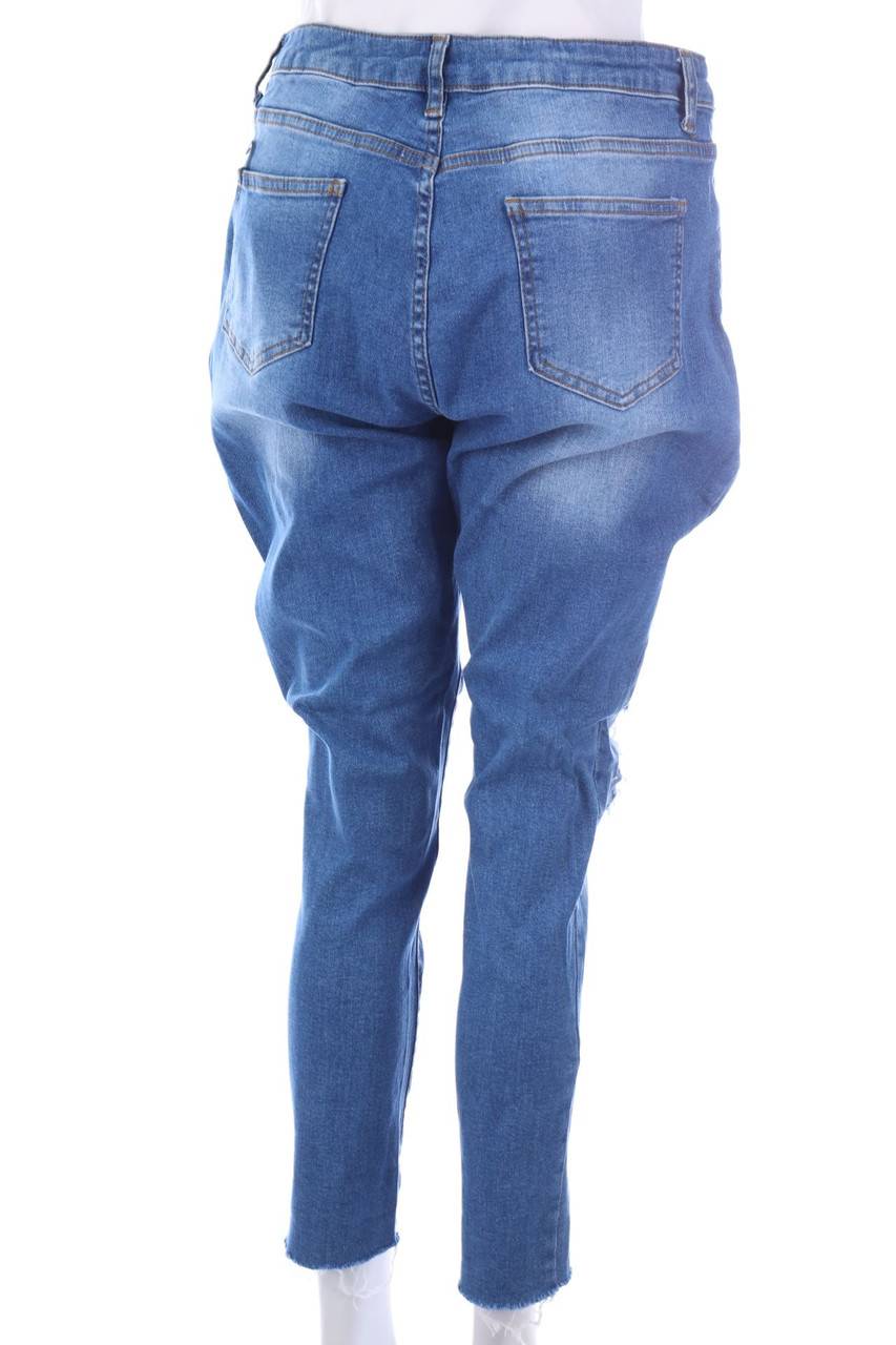 Carou Ohne Label Destroyed Cropped-Jeans