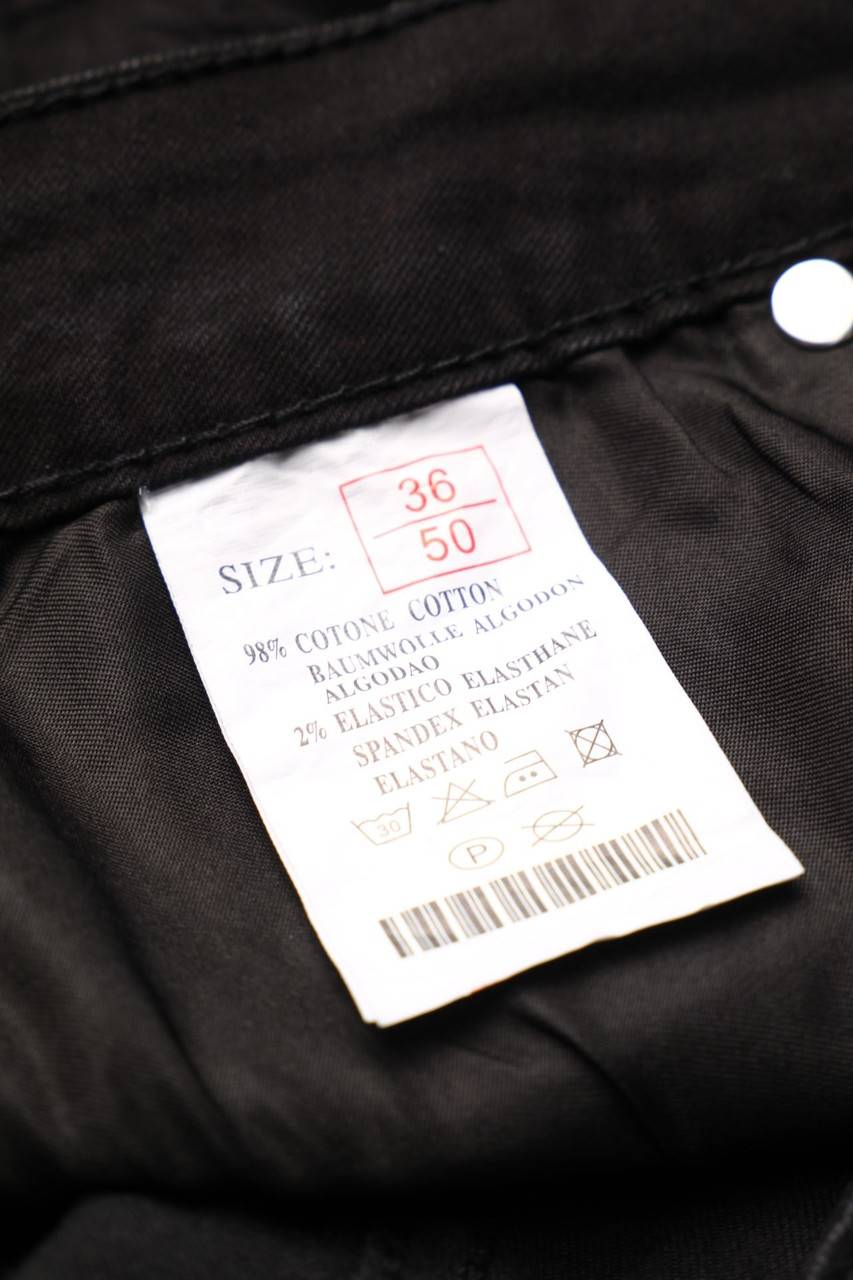 Carou Ohne Label Destroyed Skinny-Jeans Mit Print