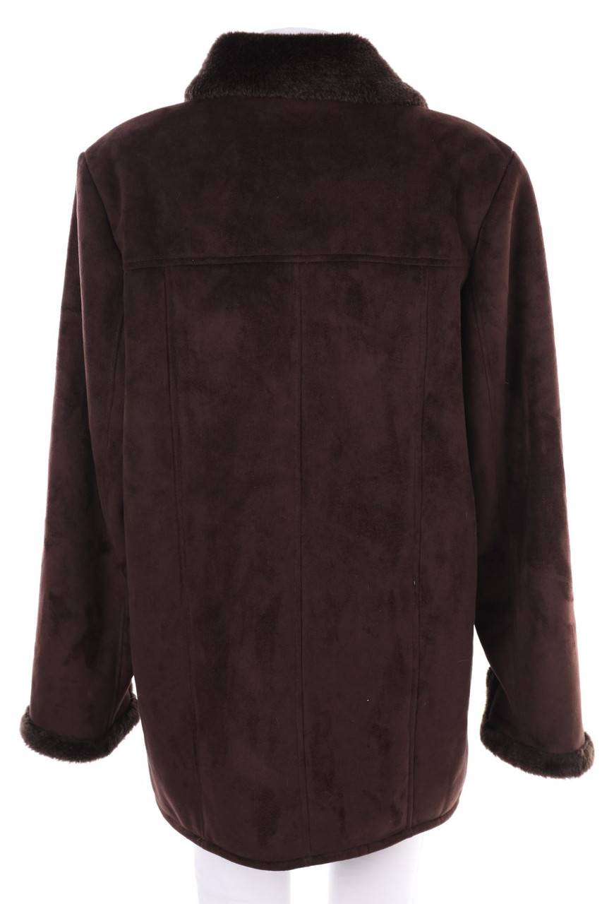 Carou Ohne Label Fake Fur-Mantel Mit Nieten