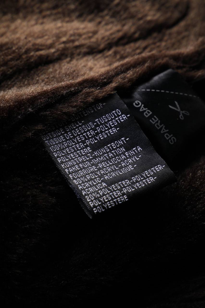 Carou Ohne Label Fake Fur-Mantel Mit Nieten