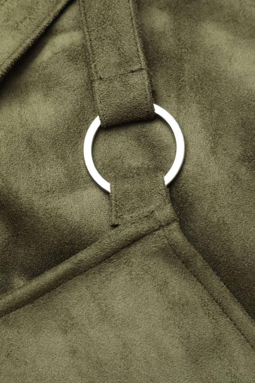 Carou Ohne Label Faux Leather-Latz-Rock