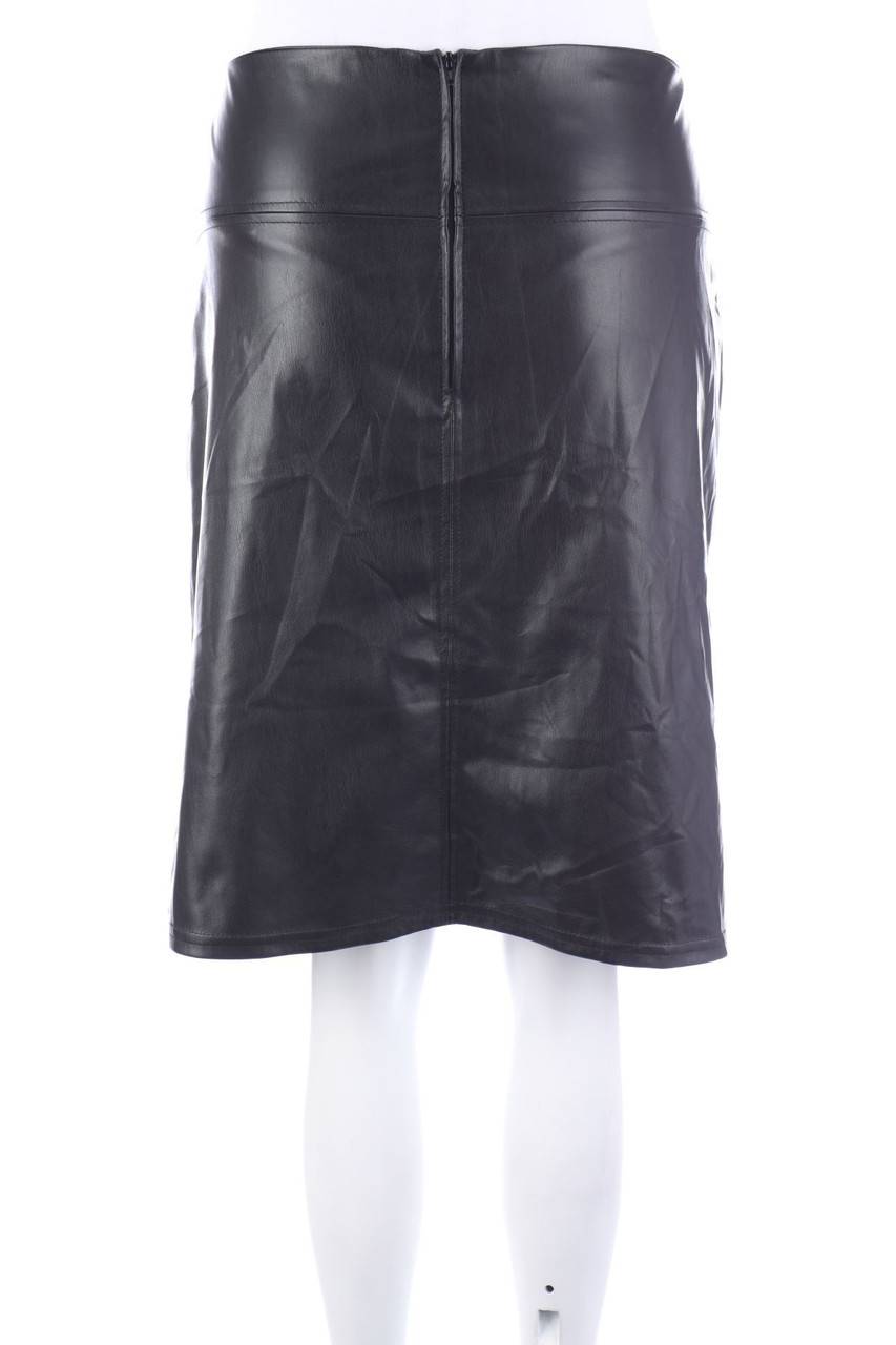 Carou Ohne Label Faux Leather-Rock In A-Linie