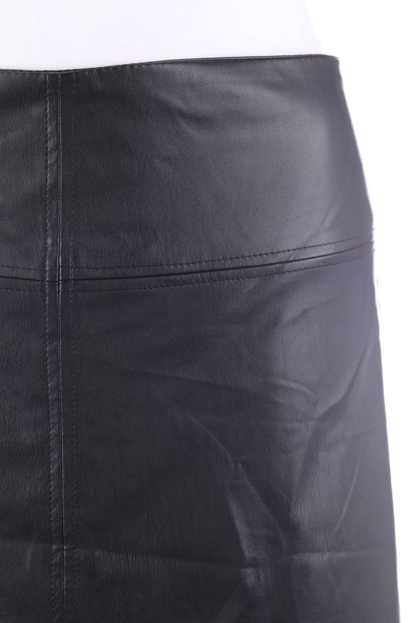 Carou Ohne Label Faux Leather-Rock In A-Linie