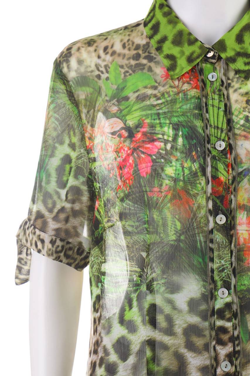 Carou Ohne Label Hemd-Bluse Mit Kurzem Ärmel