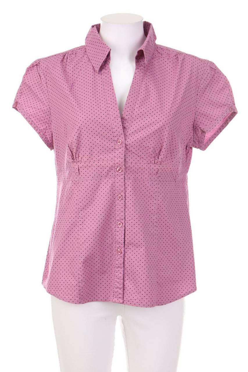 Carou Ohne Label Hemd-Bluse mit kurzem Ärmel