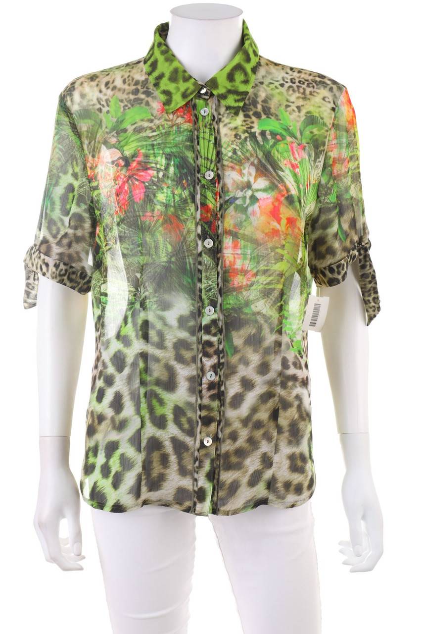 Carou Ohne Label Hemd-Bluse mit kurzem Ärmel