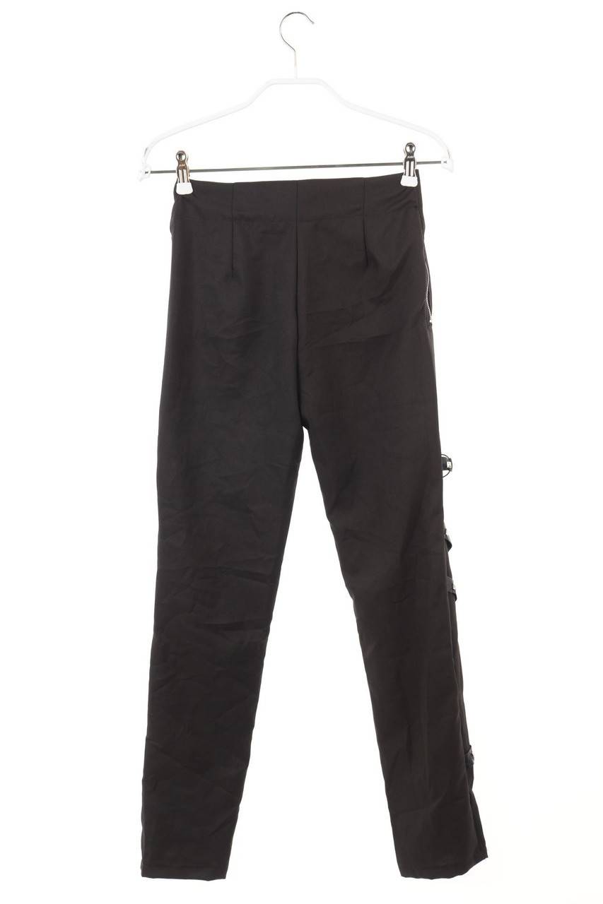 Carou Ohne Label Hose Mit Kunstleder-Details