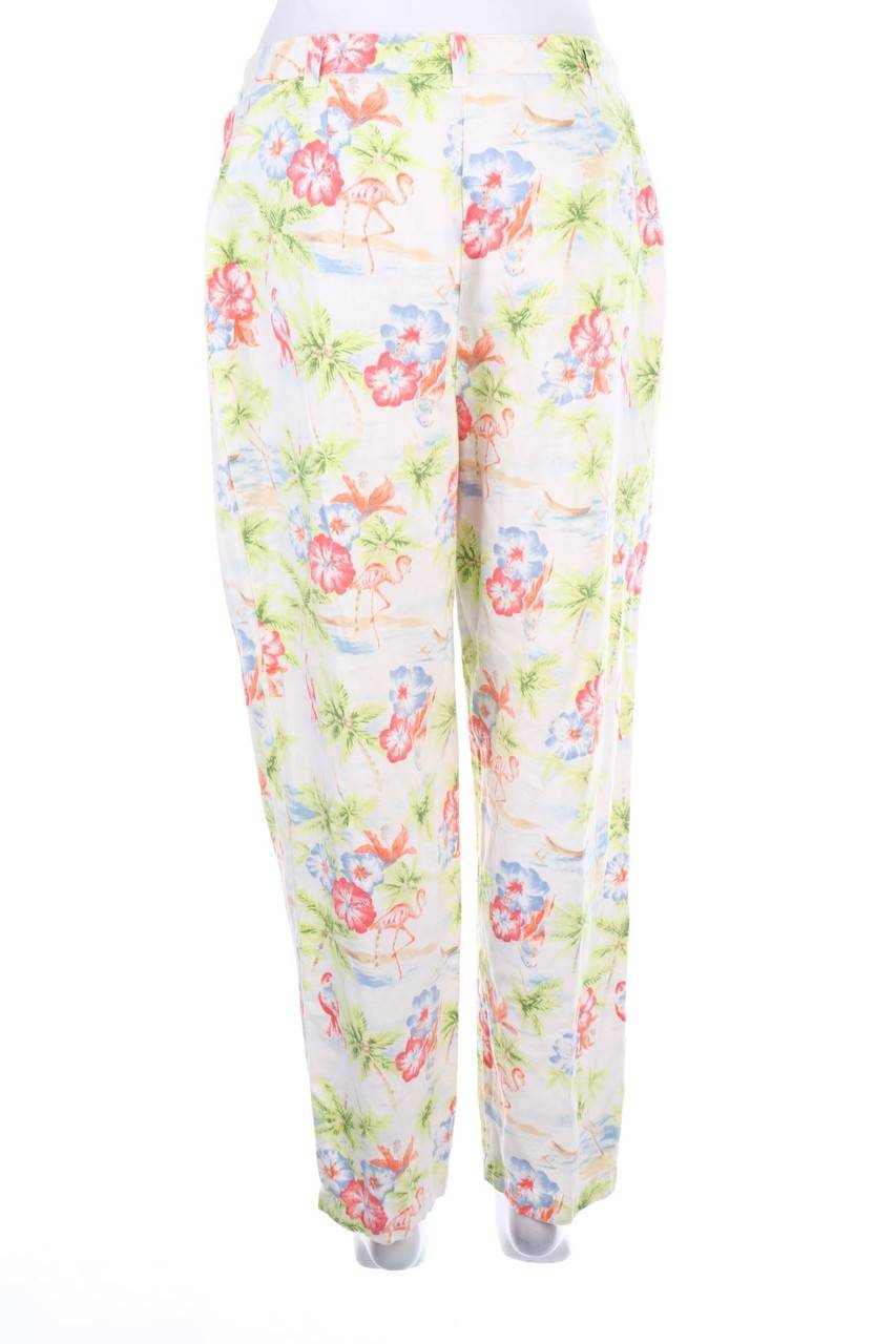 Carou Ohne Label Hose Mit Tropical Print