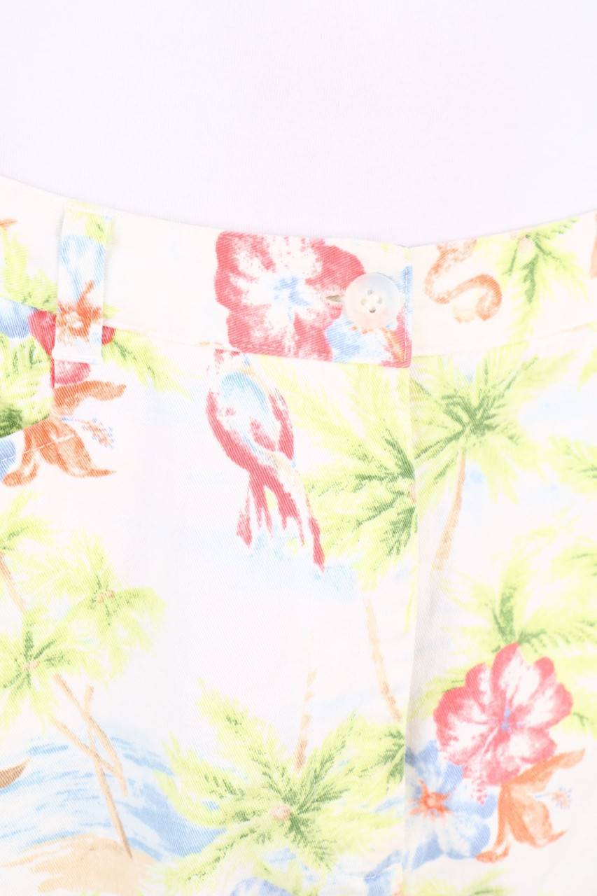 Carou Ohne Label Hose Mit Tropical Print