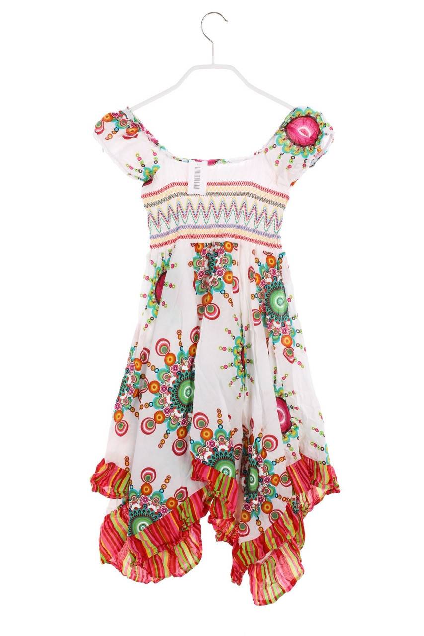 Carou Ohne Label Kleid Mit Smok-Details