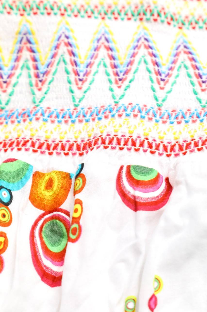 Carou Ohne Label Kleid Mit Smok-Details