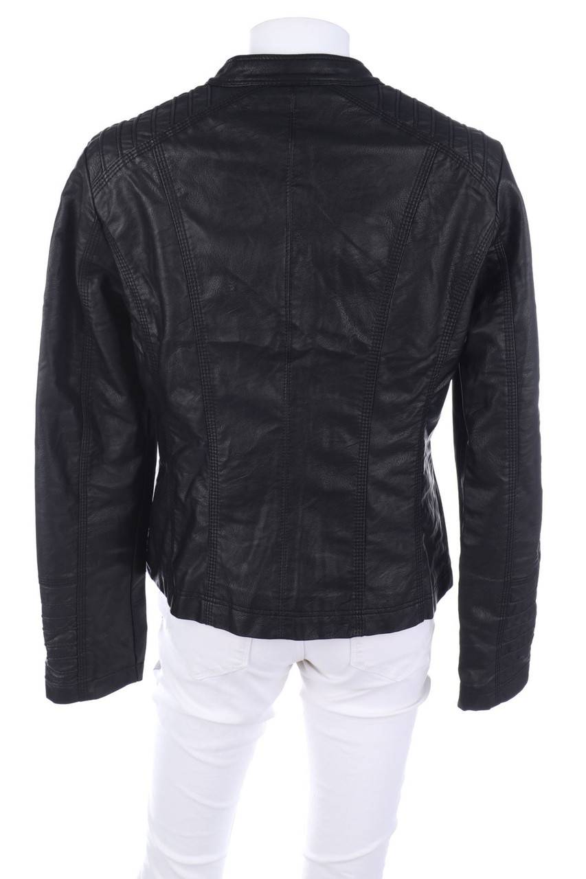 Carou Ohne Label Kunstlederjacke Mit Knöpfen