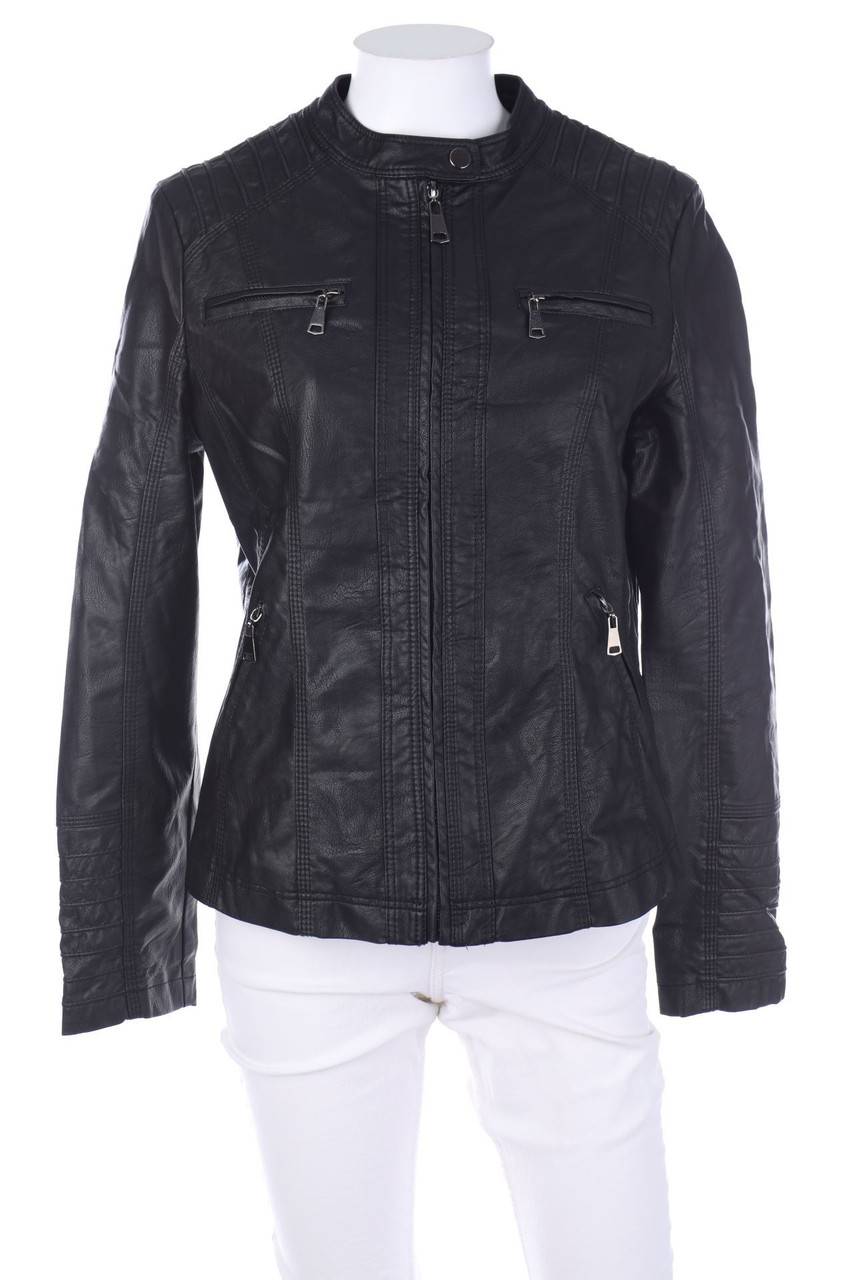 Carou Ohne Label Kunstlederjacke mit Knöpfen