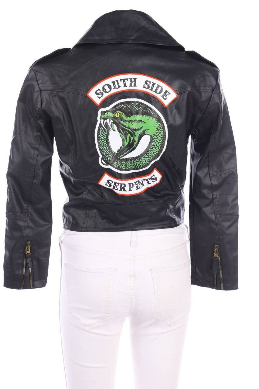 Carou Ohne Label Kunstlederjacke mit Print