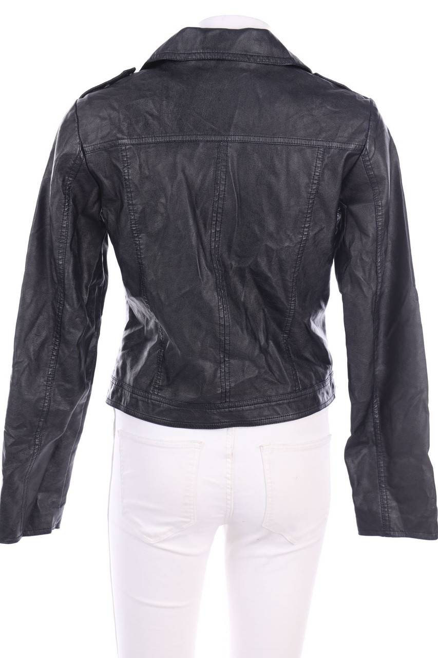 Carou Ohne Label Kunstlederjacke Mit Riegeln