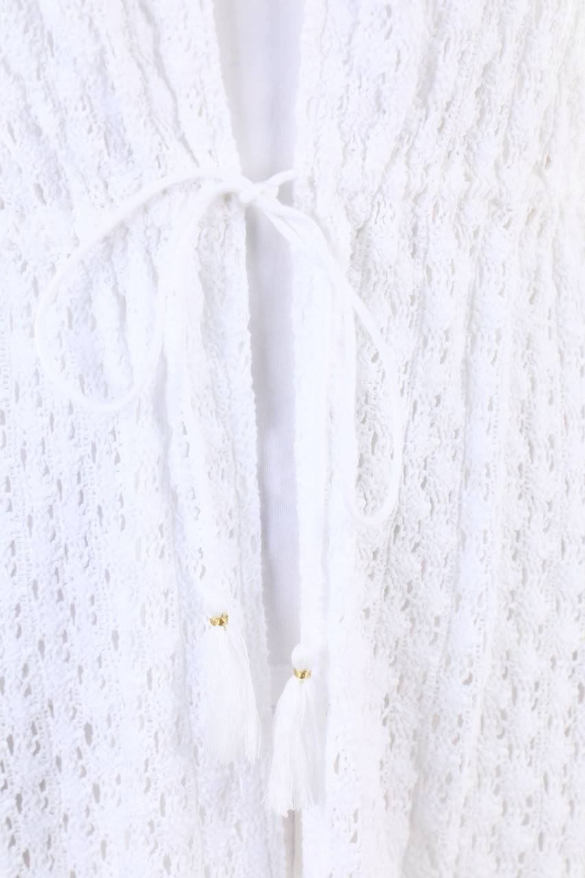 Carou Ohne Label Kurzarm-Cardigan Mit Tunnelzug