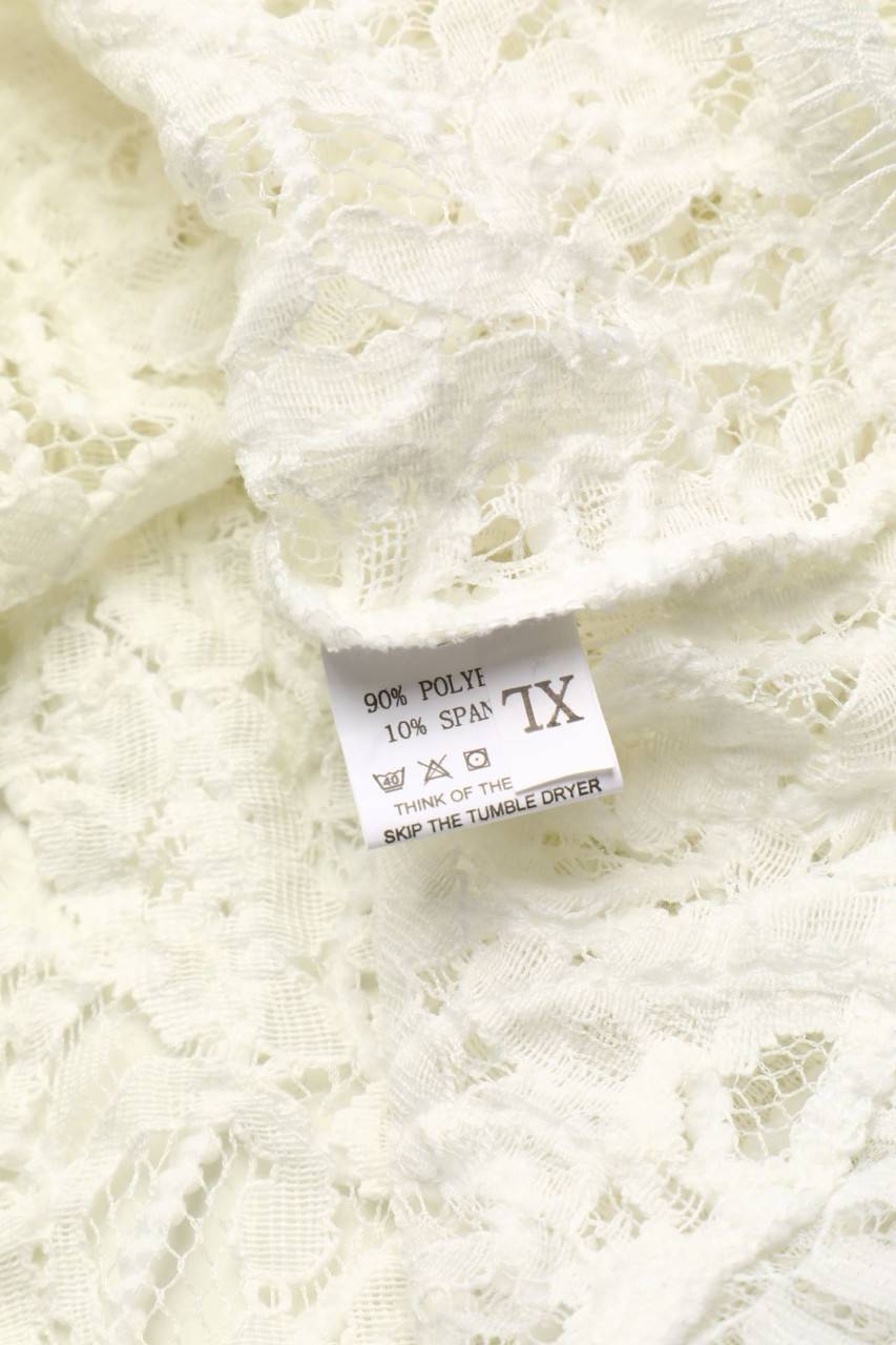 Carou Ohne Label Kurzarm-Shirt Aus Spitze